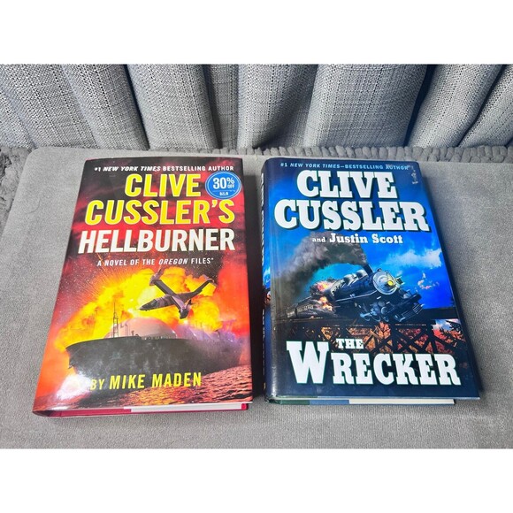 Clive Cussler Mixed Books Lot of 6 HB DJ Oregon Files Dirk Pitt - Picture 13 of 15